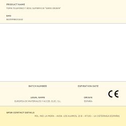 Toma Telefono Y Adsl Superficie "Serie Onsen"