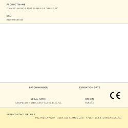 Toma Telefono Y Adsl Superficie "Serie Spa"