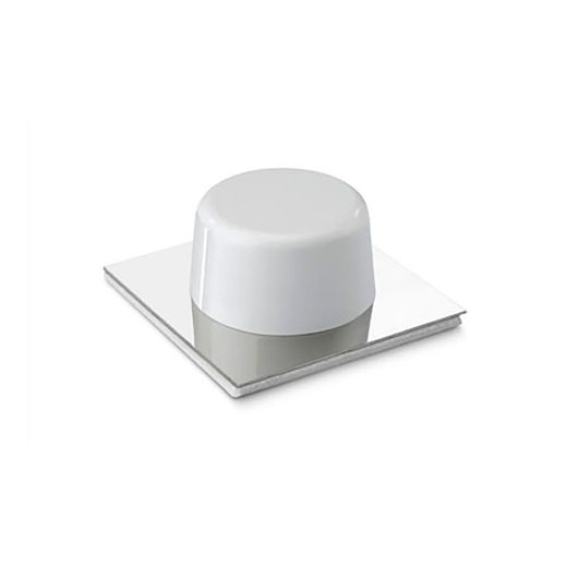 Tope Adhesivo Blanco-Cromo (Blister 2 Unid.) Inofix