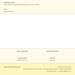 Tope Adhesivo Parquet Beige (Blister 2 Unid.) Inofix