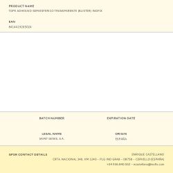 Tope Adhesivo Semiesferico Transparente (Blister) Inofix