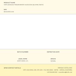 Tope Adhesivo Transparente Silencioso (Blister) Inofix