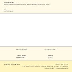 Tope De Puerta Adhesivo Cilindro Transparente (Blister 2 Unid.) Inofix