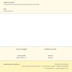 Tope De Puerta Con Torica Acero Inoxidable (Blister)