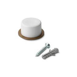 Tope De Puerta Con Tornillo Blanco (Blister 2 Unid.) Inofix