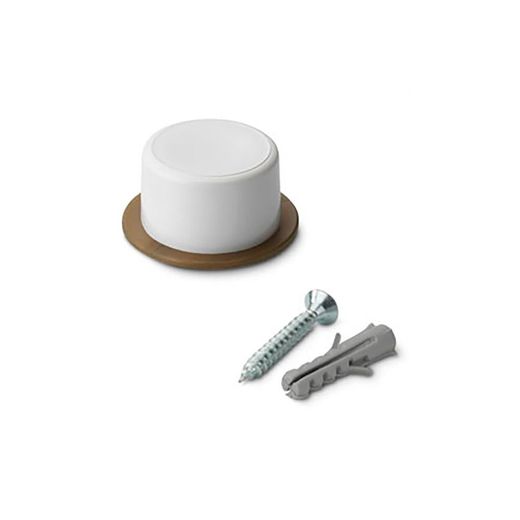 Tope De Puerta Con Tornillo Blanco (Blister 2 Unid.) Inofix