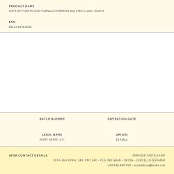 Tope De Puerta Con Tornillo Marron (Blister 2 Unid.) Inofix