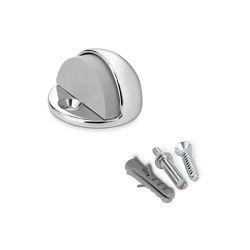 Tope De Puerta Metalico Con Tornillo Cromado (Blister) Inofix