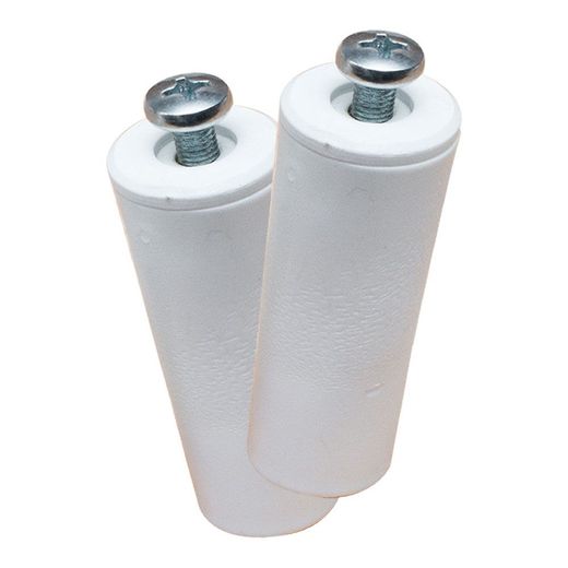 Tope Persiana Pr08, Blanco 60 Mm 2 Unidades
