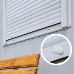 Tope Persiana Pr08, Blanco 60 Mm 2 Unidades