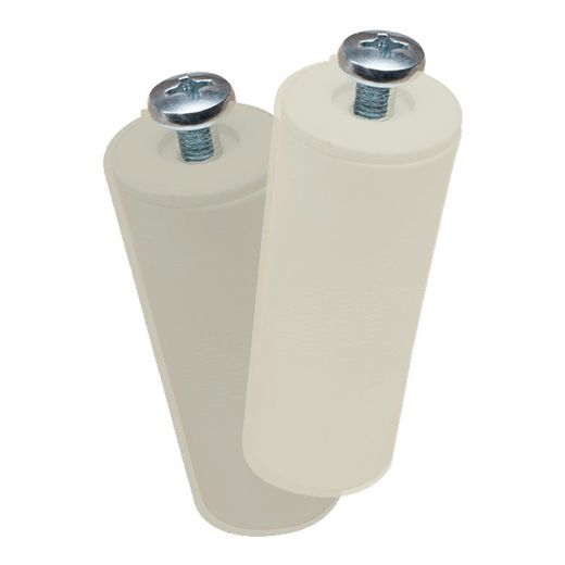 Tope Persiana Pr08, Marfil 40 Mm  2 Unidades