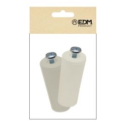 Tope Persiana Pr08, Marfil 60 Mm 2 Unidades