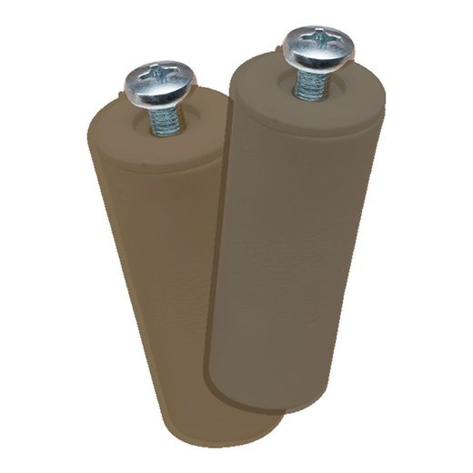 Tope Persiana Pr08, Marrón 40 Mm 2 Unidades