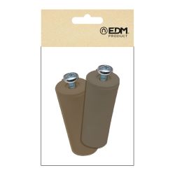 Tope Persiana Pr08, Marrón 40 Mm 2 Unidades