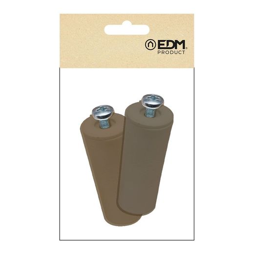 Tope Persiana Pr08, Marrón 40 Mm 2 Unidades
