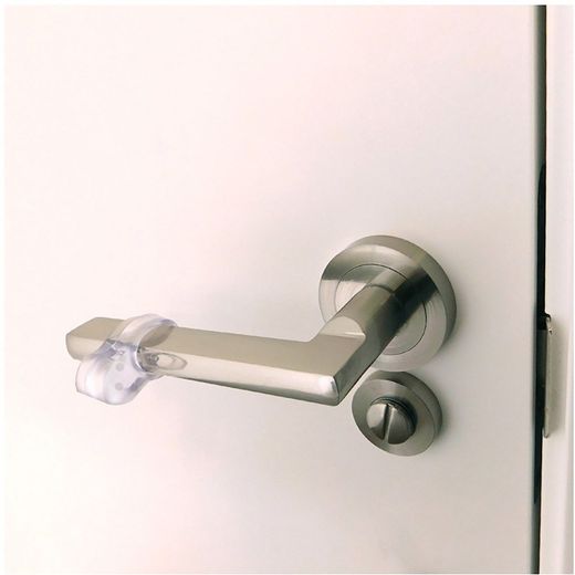 Tope Puerta Manilla Amortiguador Tp16, Transparente, 30 X 22 X 13 Mm