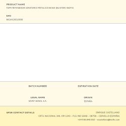 Tope Retenedor Giratorio Metalico Beige (Blister) Inofix