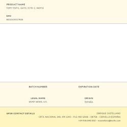 Tope Textil. Gato, 3178-2, Inofix