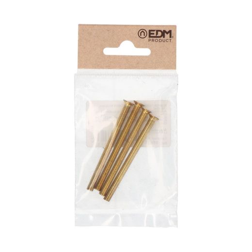 Tornillo Cilindro Trn16 M5 X 65 Mm Latonado