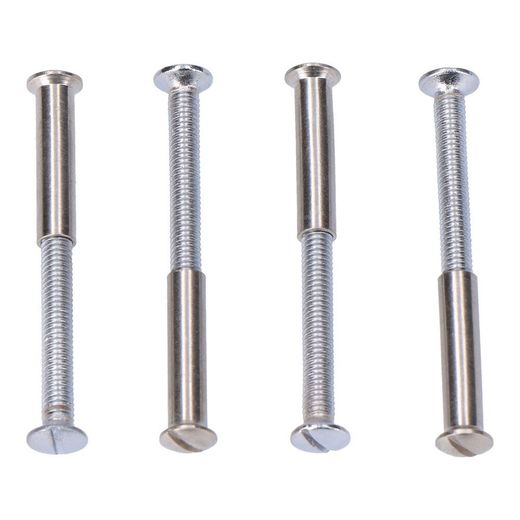 Tornillos Ensamble Níquel, 4 Uds