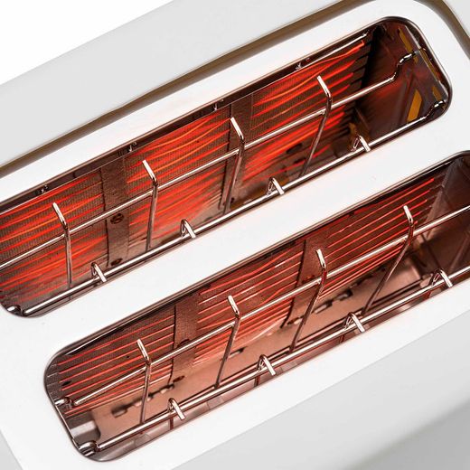 Tostadora Con 2 Ranuras Blanca 750 W