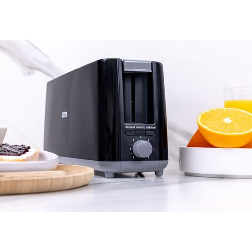Tostadora Ranura Larga Black Design, 900 W
