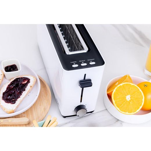 Tostadora Ranura Larga  White Design 900 W