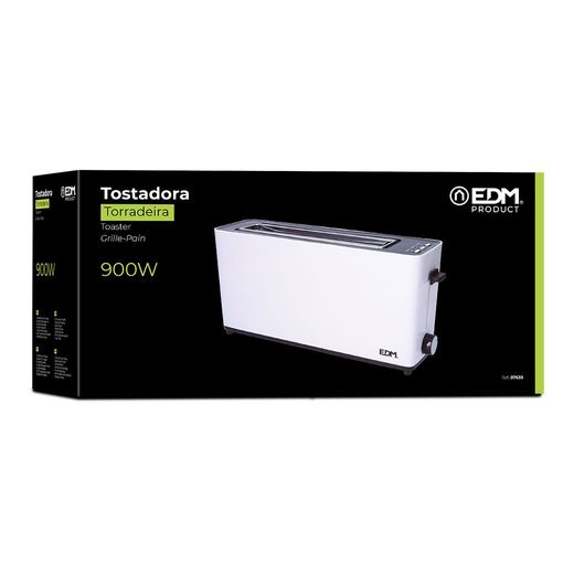 Tostadora Ranura Larga  White Design 900 W
