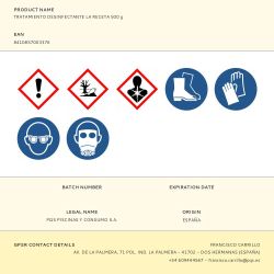 Tratamiento Desinfectante, La Receta Ideal, Bote 500 G