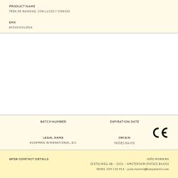 Tren De Navidad, Con Luces Y Sonido