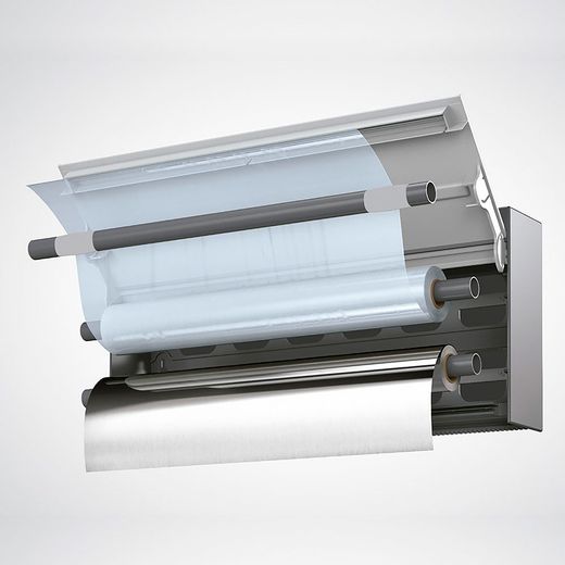 Triple Dispensador De Pared Para Rollos, Tango, 38 X 6 X 17 Cm