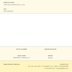 Tubo Flex Aluminio Ø11Cm X 2.5M