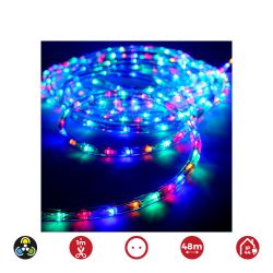 Tubo Flexiled 2 Vias Fijo 48 M 30 Leds/M Ip44 Multicolor