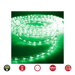 Tubo Flexiled 2 Vias Fijo 48 M 30 Leds/M Ip44 Verde