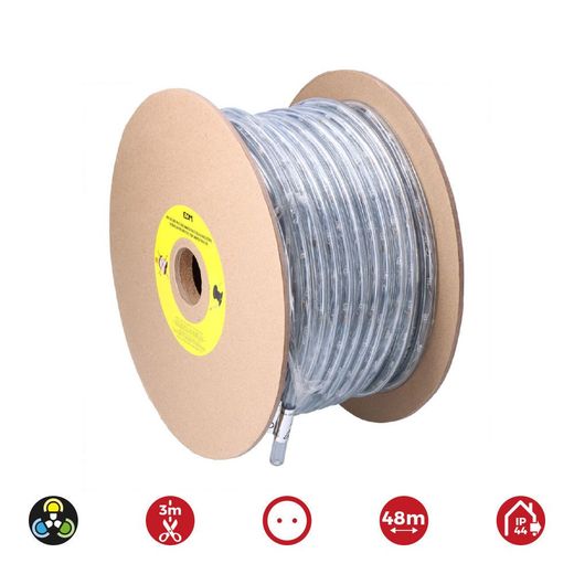 Tubo Flexiled 2 Vias Multifuncion 48 M 36 Leds/M Ip44 Multicolor