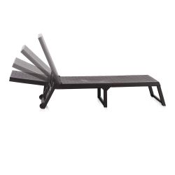 Tumbona Plegable Con Ruedas Dream Color Wengue 58 X 42 X 199 Cm