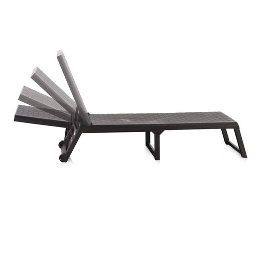 Tumbona Plegable Con Ruedas Dream Color Wengue 58 X 42 X 199 Cm