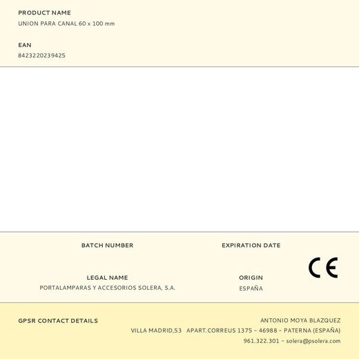 Union Para Canal 60 X 100 Mm