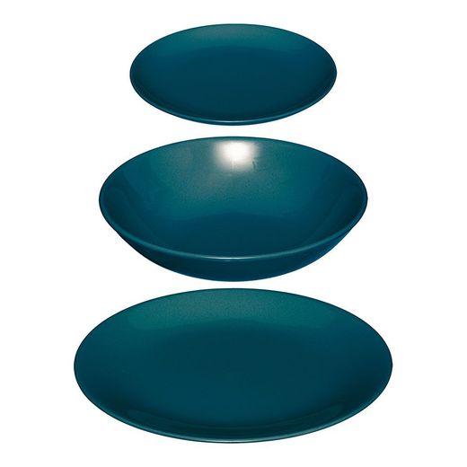 Vajilla 18 Piezas Color Azul