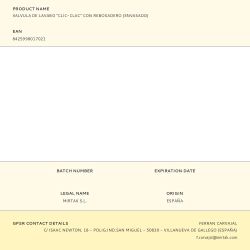 Valvula De Lavabo "Clic-Clac" Con Rebosadero (Envasado)