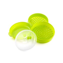 Vaporera Doble Para Microondas Fresh Ø22 X 12/17 Cm