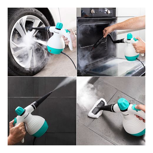 Vaporeta De Mano Multiusos Con Accesorios 9 En 1 Steany  0,35 L 3 Bar 1000 W