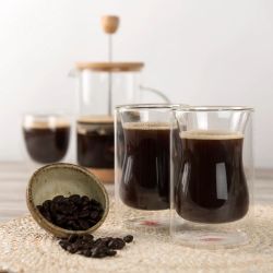 Tazas De Doble Pared Palermo, Resistentes A Golpes Y Temperaturas, 200 Ml, 2 Uds