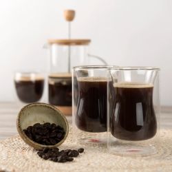 Tazas De Doble Pared Palermo, Resistentes A Golpes Y Temperaturas, 200 Ml, 2 Uds