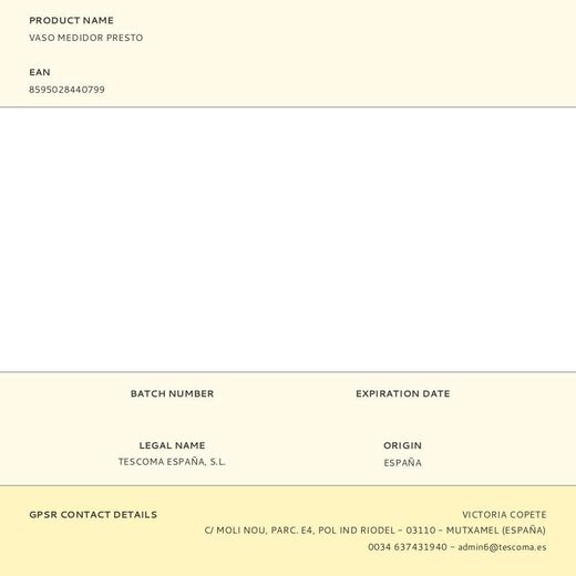 Vaso Medidor Presto