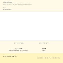 Vela Para Difuntos Plastificada Roja Ø55X150Mm