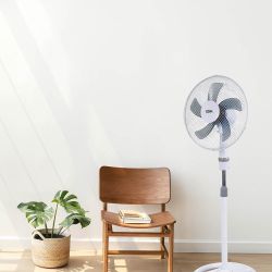 Ventilador 3 En 1, Blanco, Potencia 45W, Aspas Ø40 Cm, Altura Regulable 107-133 Cm