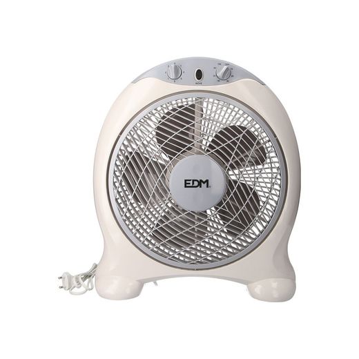 Ventilador Box Fan, Blanco/Gris, Potencia 45 W, 60Db, Aspas Ø30,5 Cm 38,5 X 13 X 46 Cm