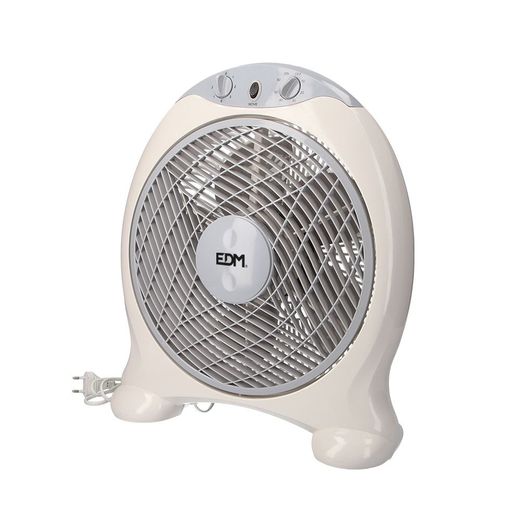 Ventilador Box Fan, Blanco/Gris, Potencia 45 W, 60Db, Aspas Ø30,5 Cm 38,5 X 13 X 46 Cm
