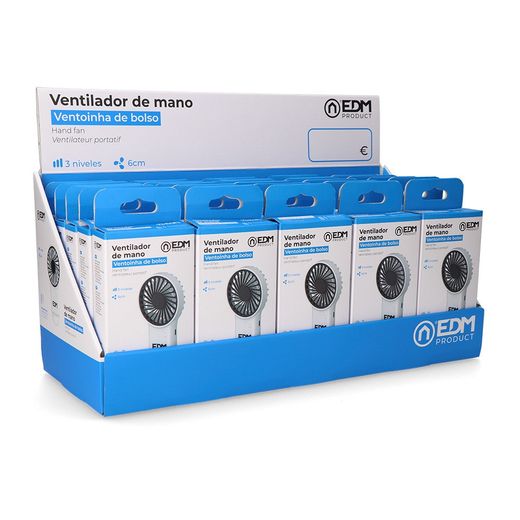 Ventilador De Mano Con Gancho, 8 X 2,9 X 15,5 Cm